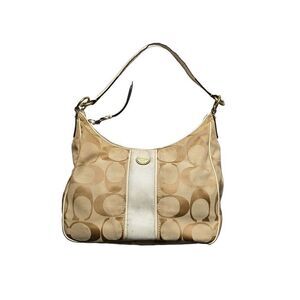 coach monogram shoulder bag